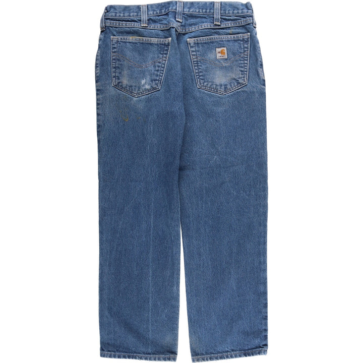 Carhartt FR Series Relaxed Fit Straight Denim Pants, Men's Size 36 cotton blue type Vintage Second Hand