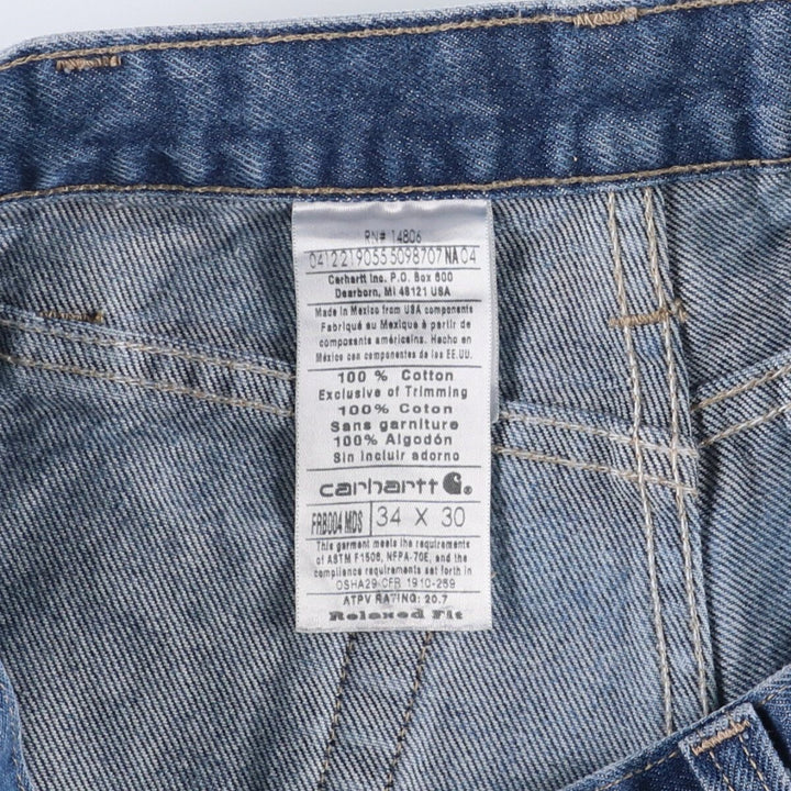 Carhartt FR Series Relaxed Fit Straight Denim Pants, Men's Size 36 cotton blue type Vintage Second Hand