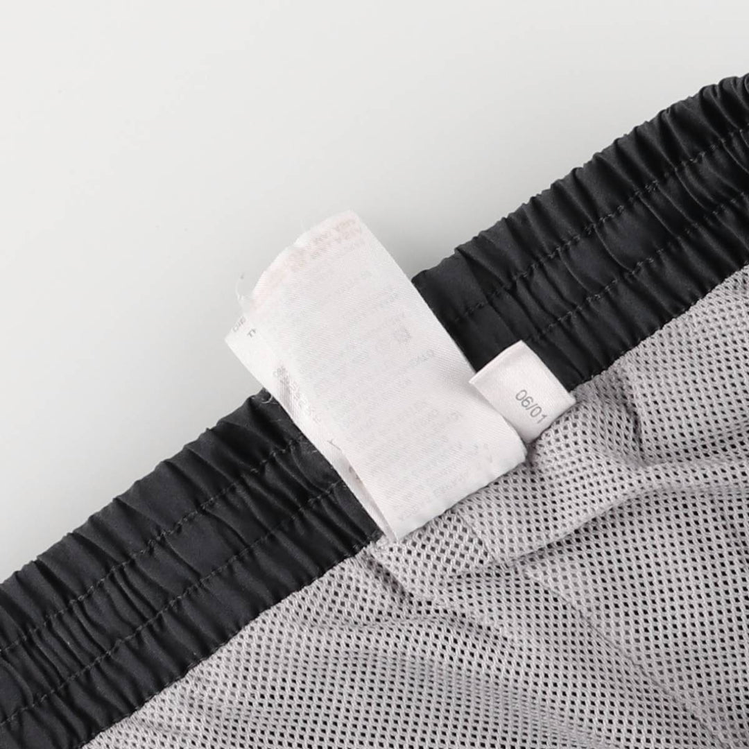 00'S Adidas warm-up pants, nylon pants, rustling pants, men's size M polyester Charcoal Vintage Second Hand