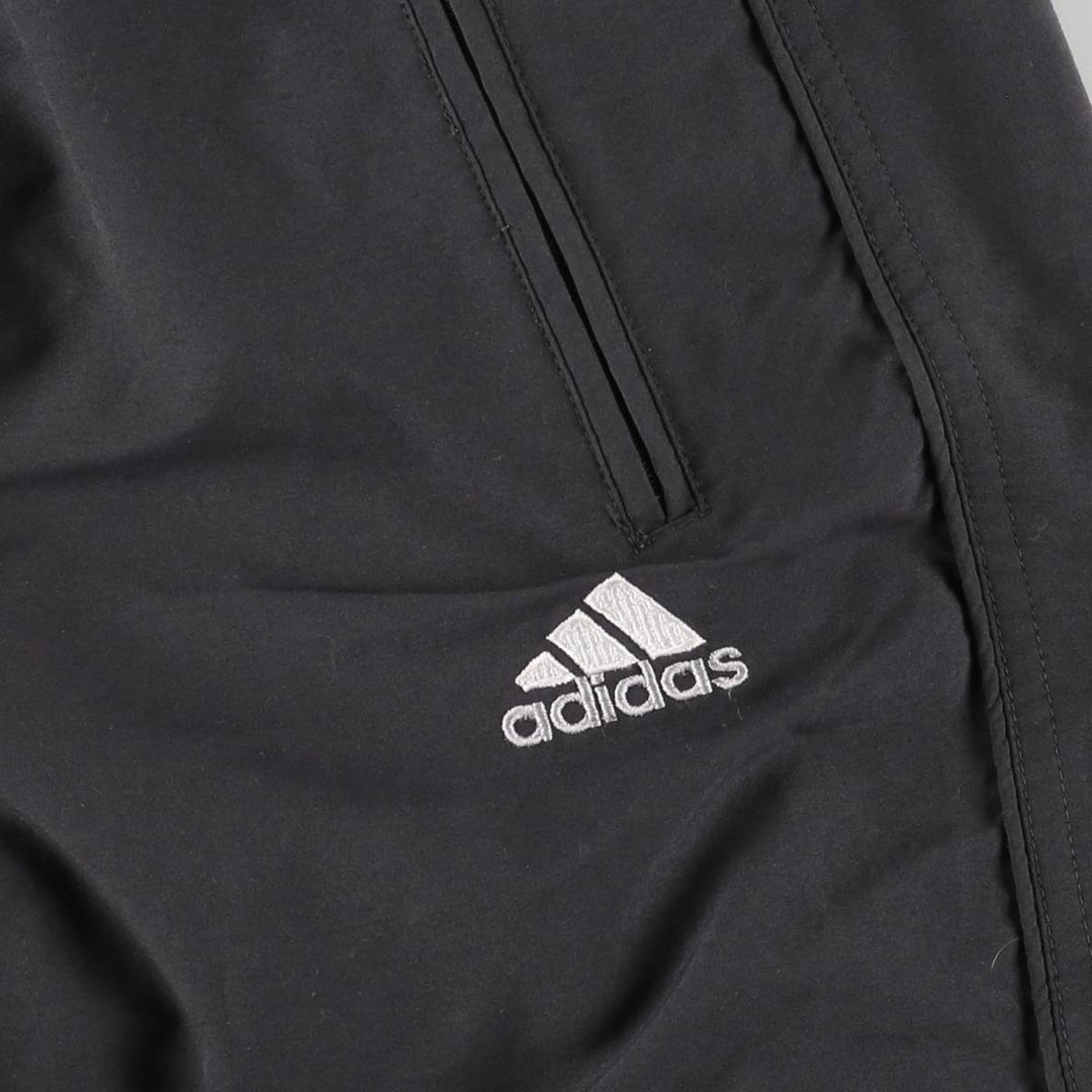 00'S Adidas warm-up pants, nylon pants, rustling pants, men's size M polyester Charcoal Vintage Second Hand
