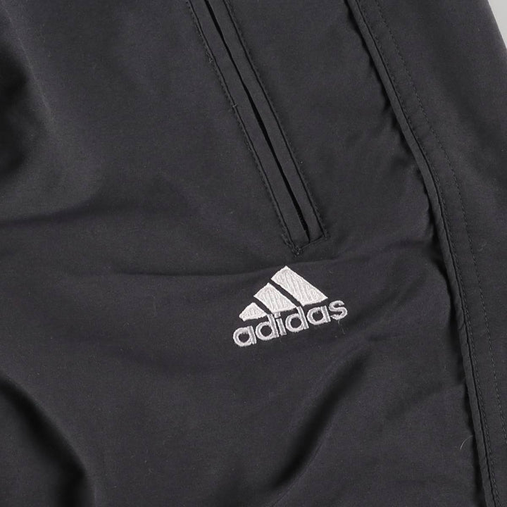 00'S Adidas warm-up pants, nylon pants, rustling pants, men's size M polyester Charcoal Vintage Second Hand