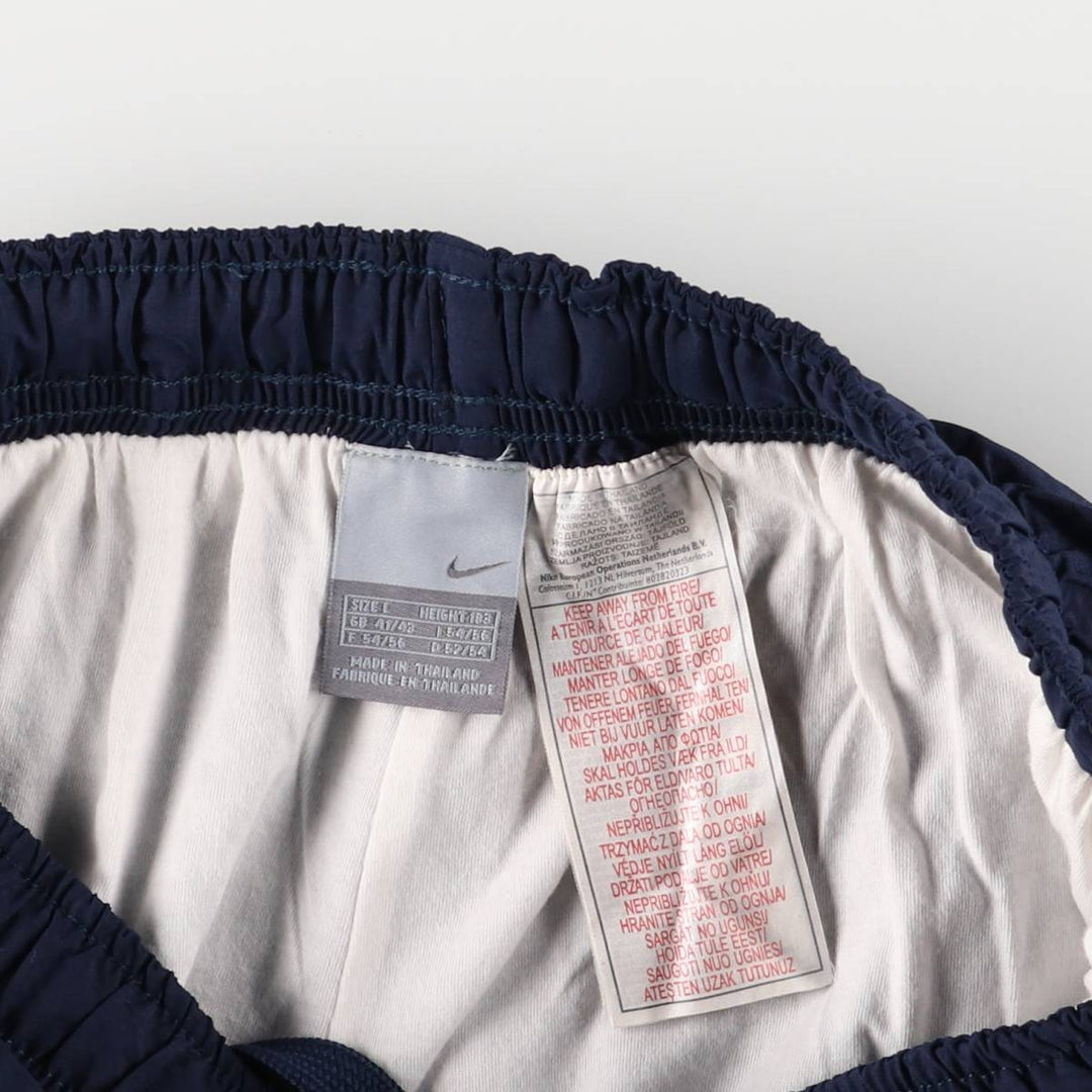 00'S Nike Nylon Pants, Shaka Shaka Pants, Men's L size Nylon navy blue type Vintage Second Hand
