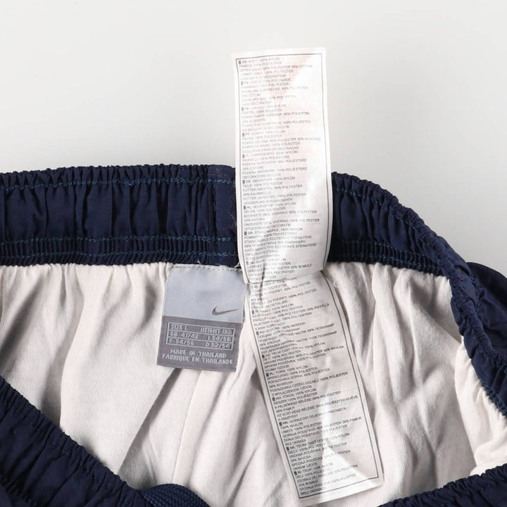 00'S Nike Nylon Pants, Shaka Shaka Pants, Men's L size Nylon navy blue type Vintage Second Hand