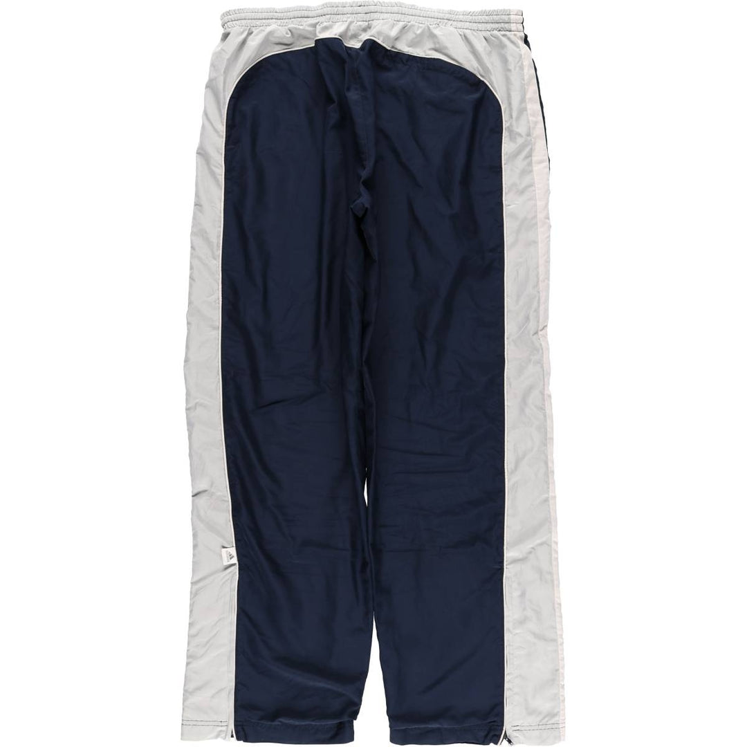 Adidas warm-up pants, nylon pants, crinkle pants, men's size XL polyester navy blue type Vintage Second Hand