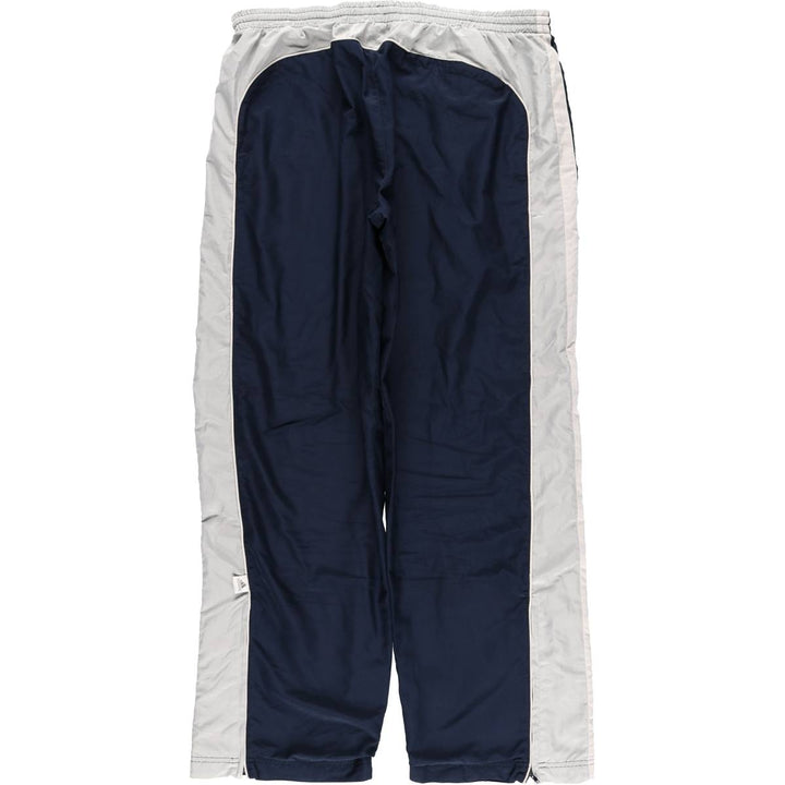 Adidas warm-up pants, nylon pants, crinkle pants, men's size XL polyester navy blue type Vintage Second Hand