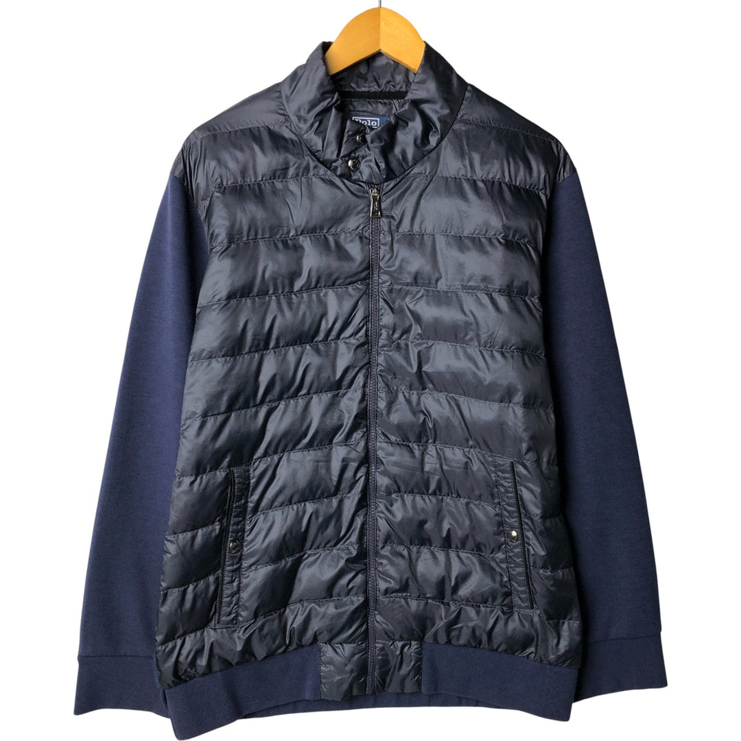 Ralph Lauren POLO by Ralph Lauren padded puffer jacket, men's size L unclear navy blue type Vintage Second Hand