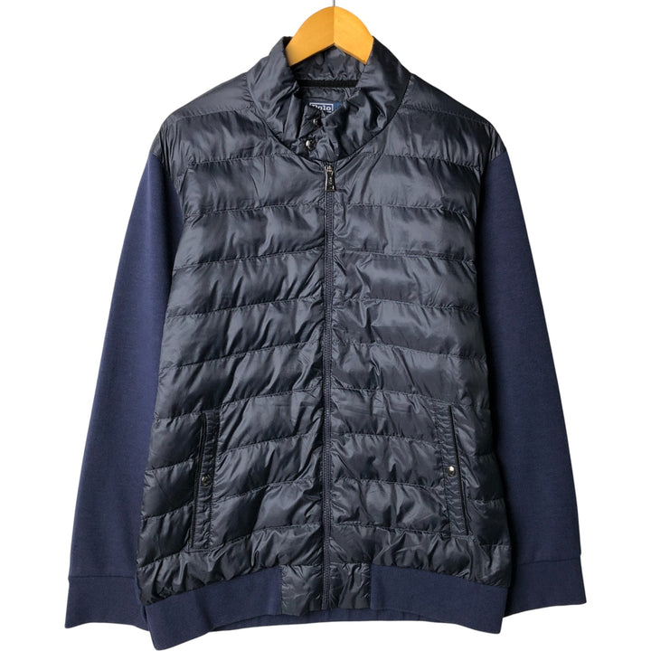 Ralph Lauren POLO by Ralph Lauren padded puffer jacket, men's size L unclear navy blue type Vintage Second Hand