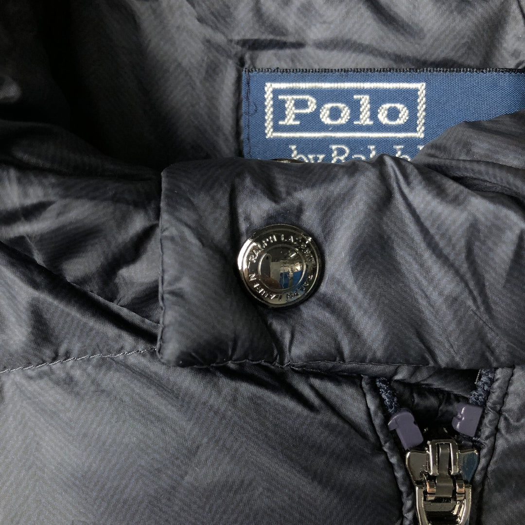 Ralph Lauren POLO by Ralph Lauren padded puffer jacket, men's size L unclear navy blue type Vintage Second Hand