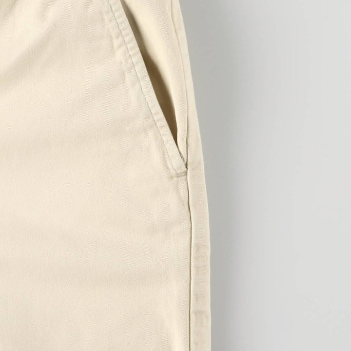 Ralph Lauren POLO by Ralph Lauren Men's Chino Shorts with Coin Pocket, Size W36 cotton ivory Vintage Second Hand
