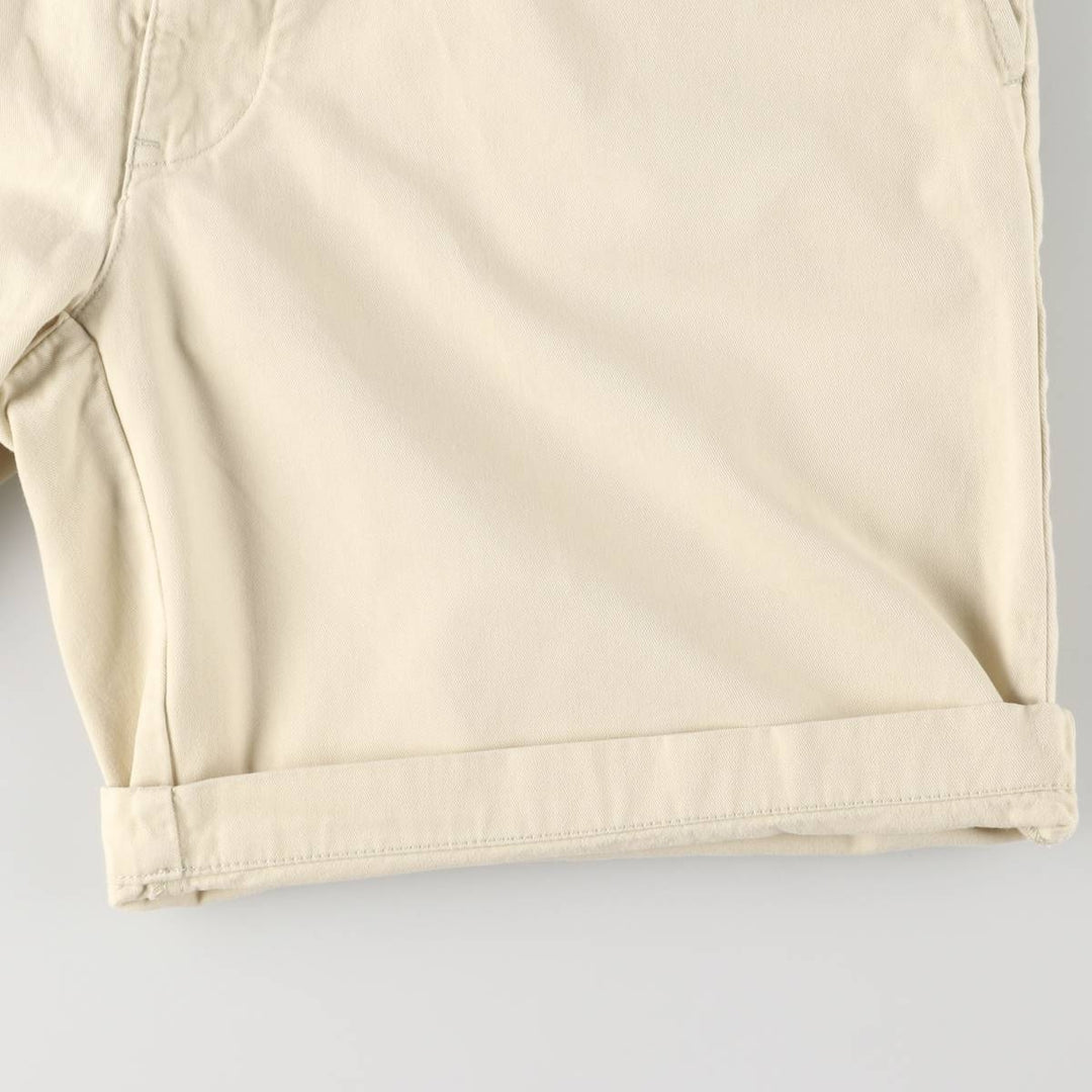 Ralph Lauren POLO by Ralph Lauren Men's Chino Shorts with Coin Pocket, Size W36 cotton ivory Vintage Second Hand