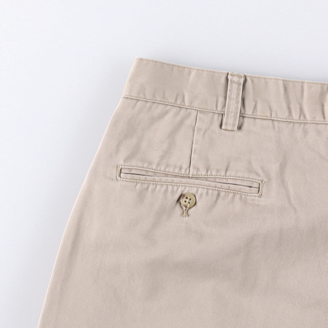 Ralph Lauren POLO by Ralph Lauren TYLER SHORT Two-pleat chino shorts, short pants, men's size W36 cotton Beige type Vintage Second Hand