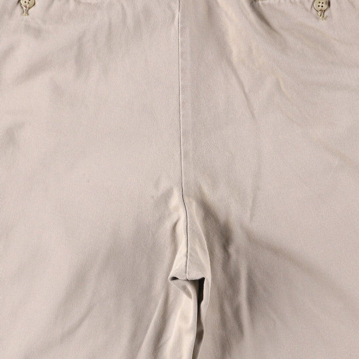 Ralph Lauren POLO by Ralph Lauren TYLER SHORT Two-pleat chino shorts, short pants, men's size W36 cotton Beige type Vintage Second Hand