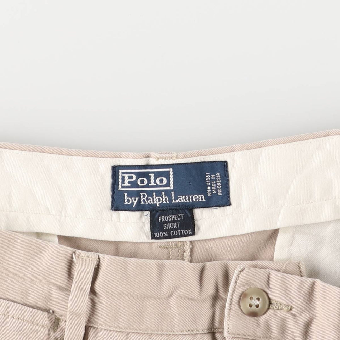 Ralph Lauren POLO by Ralph Lauren PROSPECT SFORT chino shorts, men's size W33 cotton Beige type Vintage Second Hand