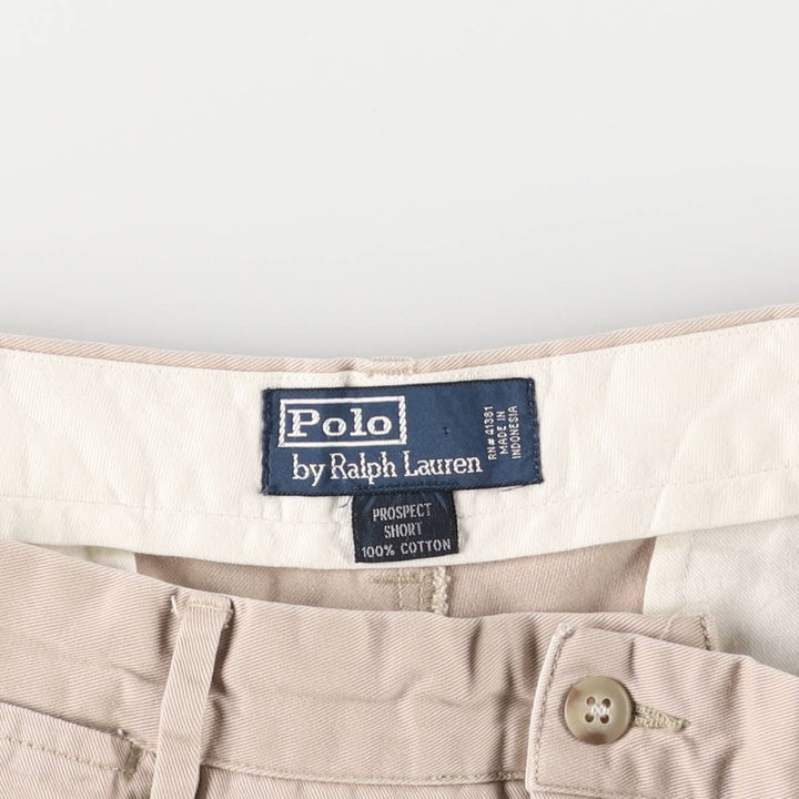 Ralph Lauren POLO by Ralph Lauren PROSPECT SFORT chino shorts, men's size W33 cotton Beige type Vintage Second Hand