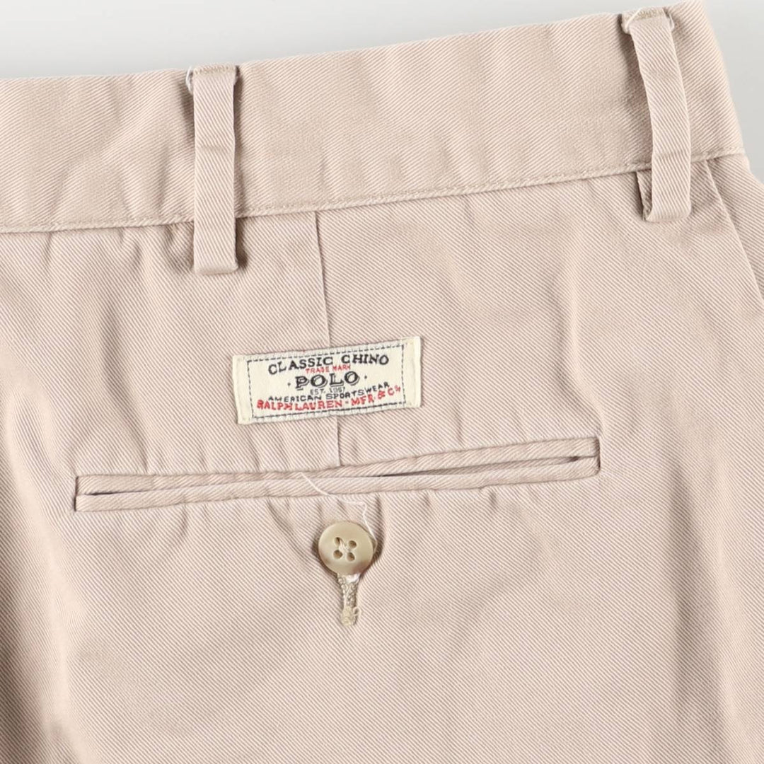 Ralph Lauren POLO by Ralph Lauren PROSPECT SFORT chino shorts, men's size W33 cotton Beige type Vintage Second Hand