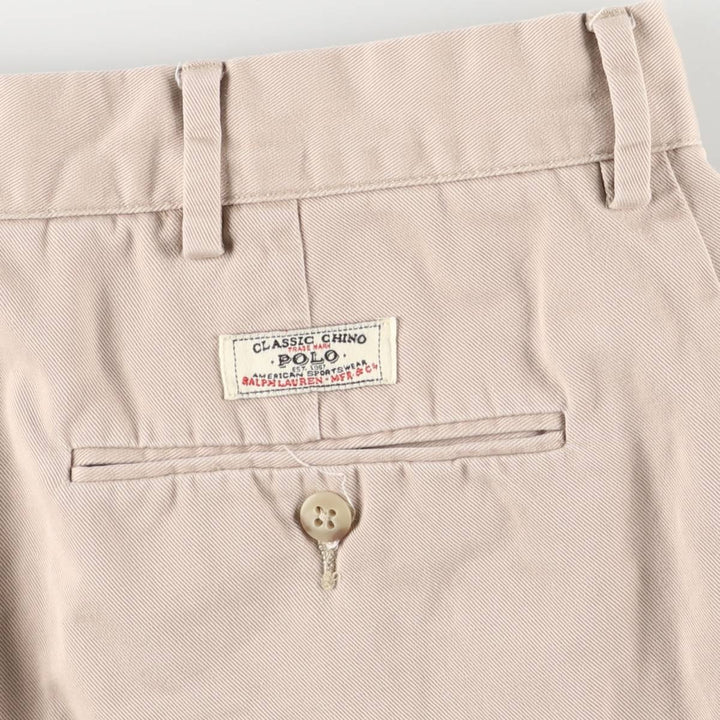 Ralph Lauren POLO by Ralph Lauren PROSPECT SFORT chino shorts, men's size W33 cotton Beige type Vintage Second Hand