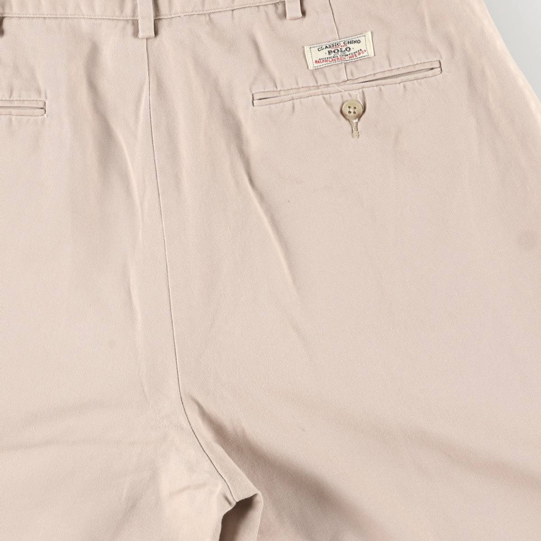 Ralph Lauren POLO by Ralph Lauren PROSPECT SFORT chino shorts, men's size W33 cotton Beige type Vintage Second Hand