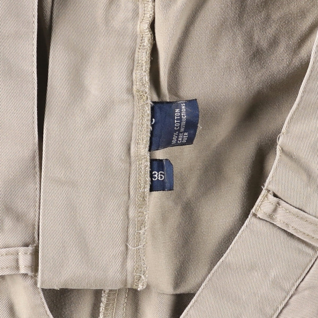 Ralph Lauren POLO by Ralph Lauren TYLER SHORT Two-pleat chino shorts, short pants, men's size W36 cotton Beige type Vintage Second Hand