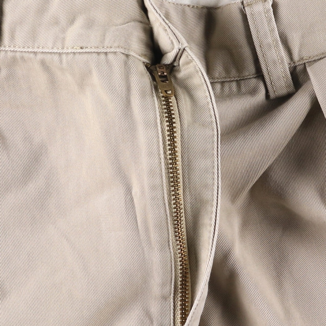 Ralph Lauren POLO by Ralph Lauren TYLER SHORT Two-pleat chino shorts, short pants, men's size W36 cotton Beige type Vintage Second Hand