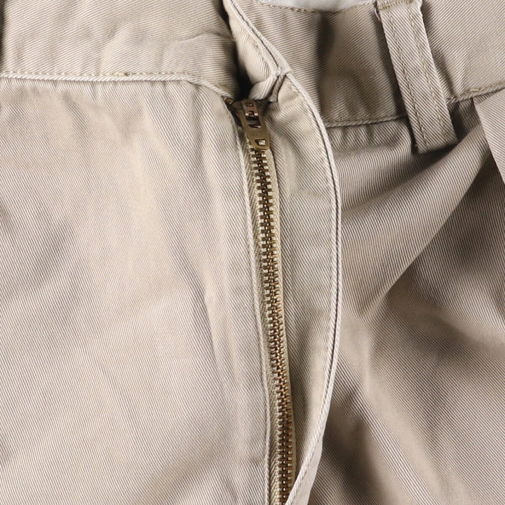 Ralph Lauren POLO by Ralph Lauren TYLER SHORT Two-pleat chino shorts, short pants, men's size W36 cotton Beige type Vintage Second Hand