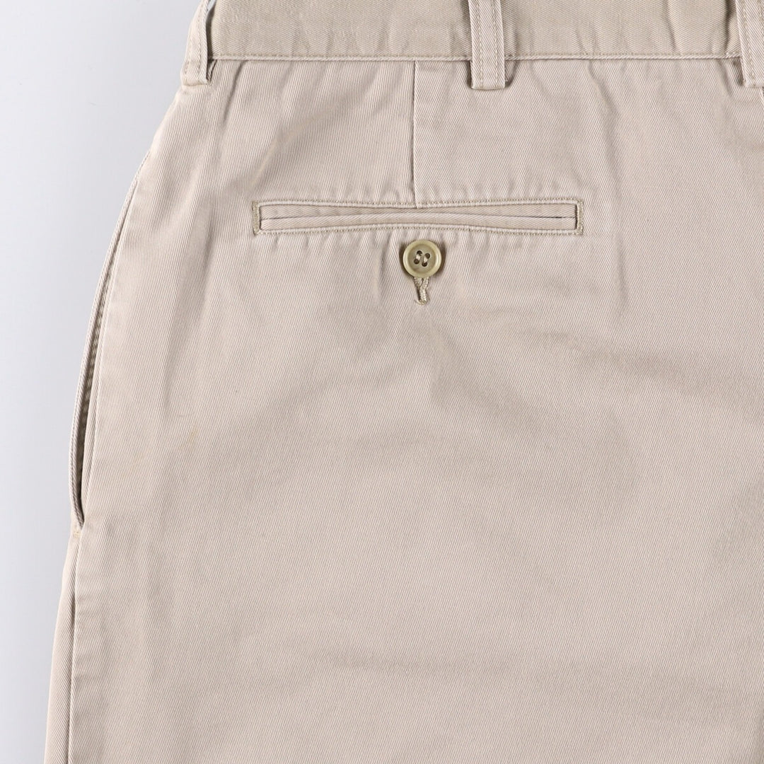 Ralph Lauren POLO by Ralph Lauren TYLER SHORT Two-pleat chino shorts, short pants, men's size W36 cotton Beige type Vintage Second Hand