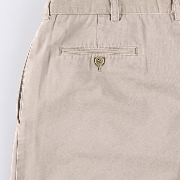 Ralph Lauren POLO by Ralph Lauren TYLER SHORT Two-pleat chino shorts, short pants, men's size W36 cotton Beige type Vintage Second Hand