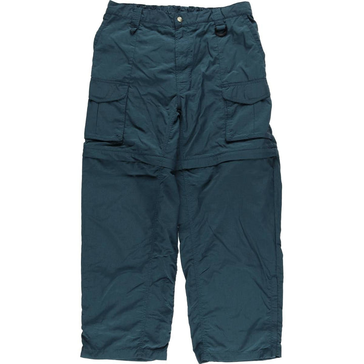 90'S Vintage Columbia PFG Ripstop 2-Way Climbing Pants, Men's Size L Nylon green type Vintage Second Hand