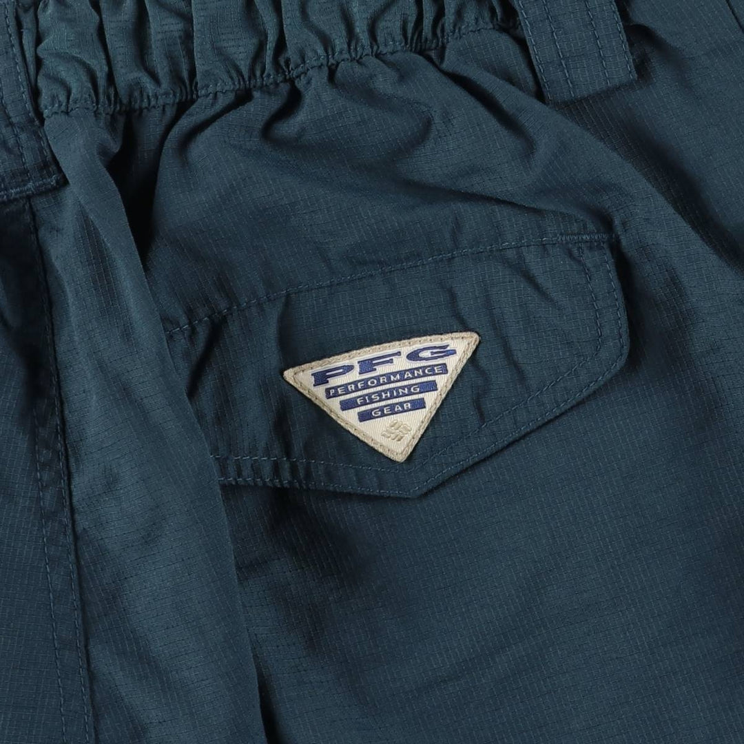 90'S Vintage Columbia PFG Ripstop 2-Way Climbing Pants, Men's Size L Nylon green type Vintage Second Hand