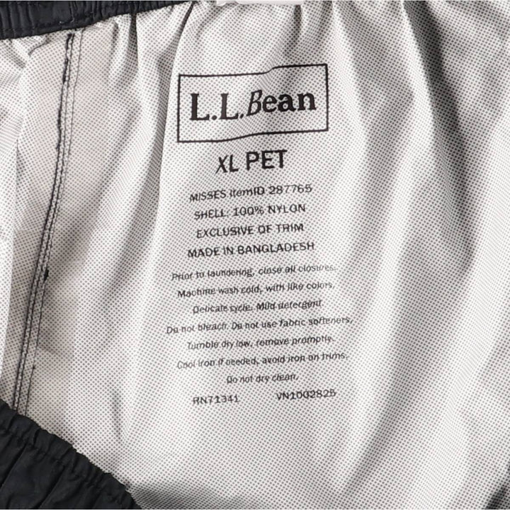 LLBean Ripstop Nylon Pants, Shaka Shaka Pants, Women's XL Nylon navy blue type Vintage Second Hand