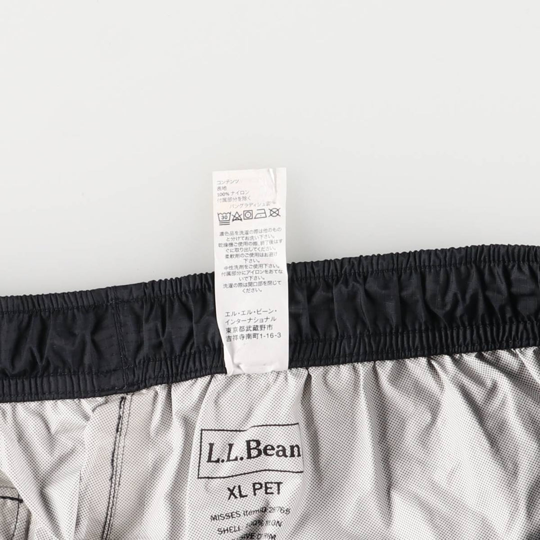 LLBean Ripstop Nylon Pants, Shaka Shaka Pants, Women's XL Nylon navy blue type Vintage Second Hand