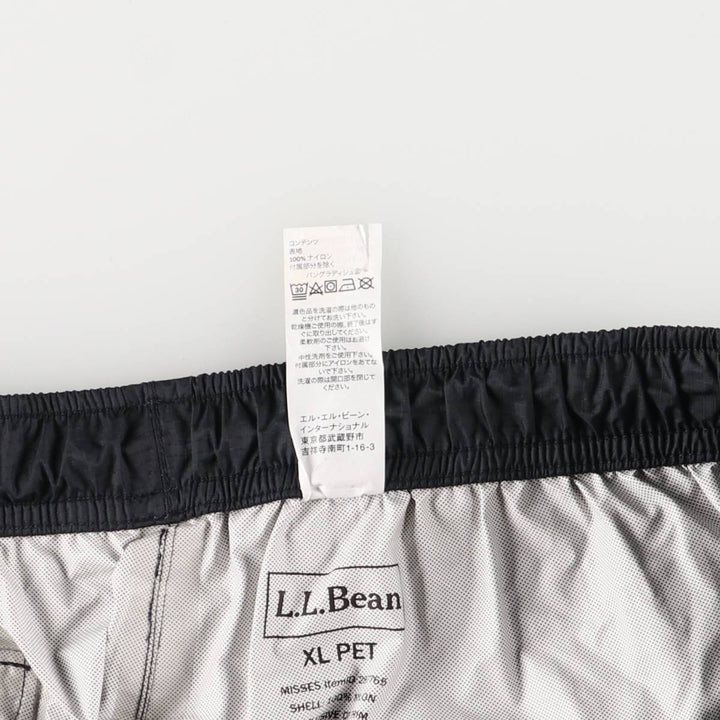 LLBean Ripstop Nylon Pants, Shaka Shaka Pants, Women's XL Nylon navy blue type Vintage Second Hand