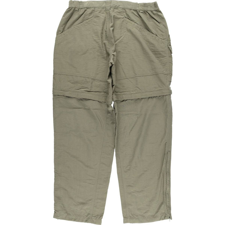 90s-00'S Vintage Columbia 2-Way Climbing Pants, Men's Size L Nylon Khaki type Vintage Second Hand