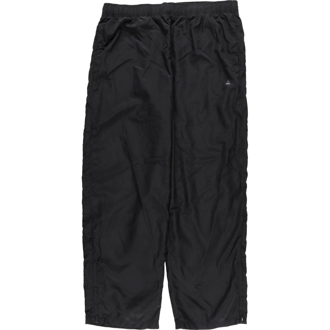 90'S Starter warm-up pants, nylon pants, rustling pants, men's size L, vintage polyester black type Vintage Second Hand