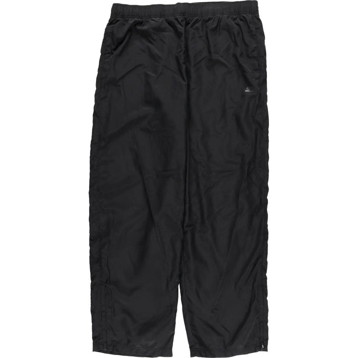 90'S Starter warm-up pants, nylon pants, rustling pants, men's size L, vintage polyester black type Vintage Second Hand