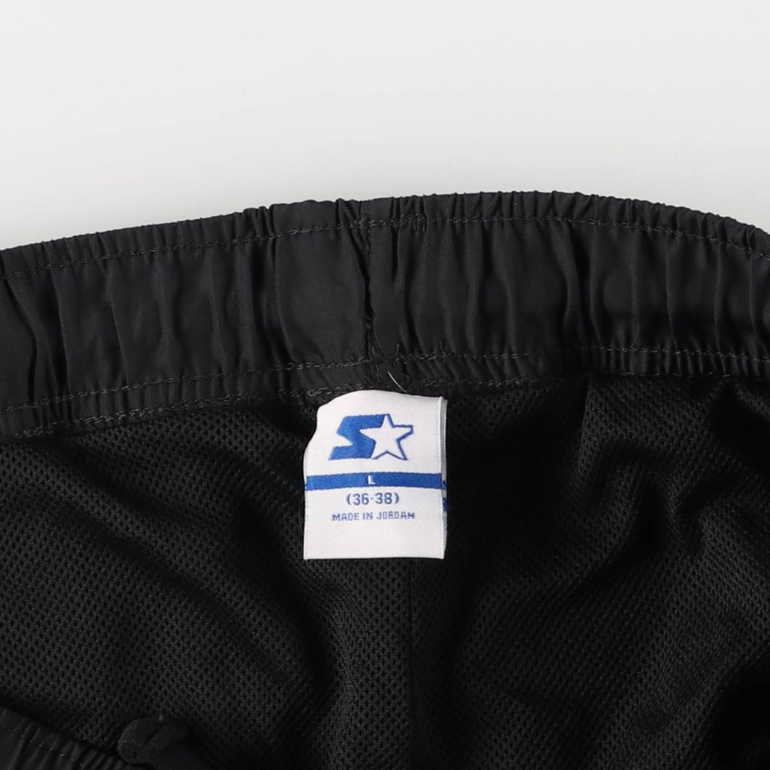 90'S Starter warm-up pants, nylon pants, rustling pants, men's size L, vintage polyester black type Vintage Second Hand