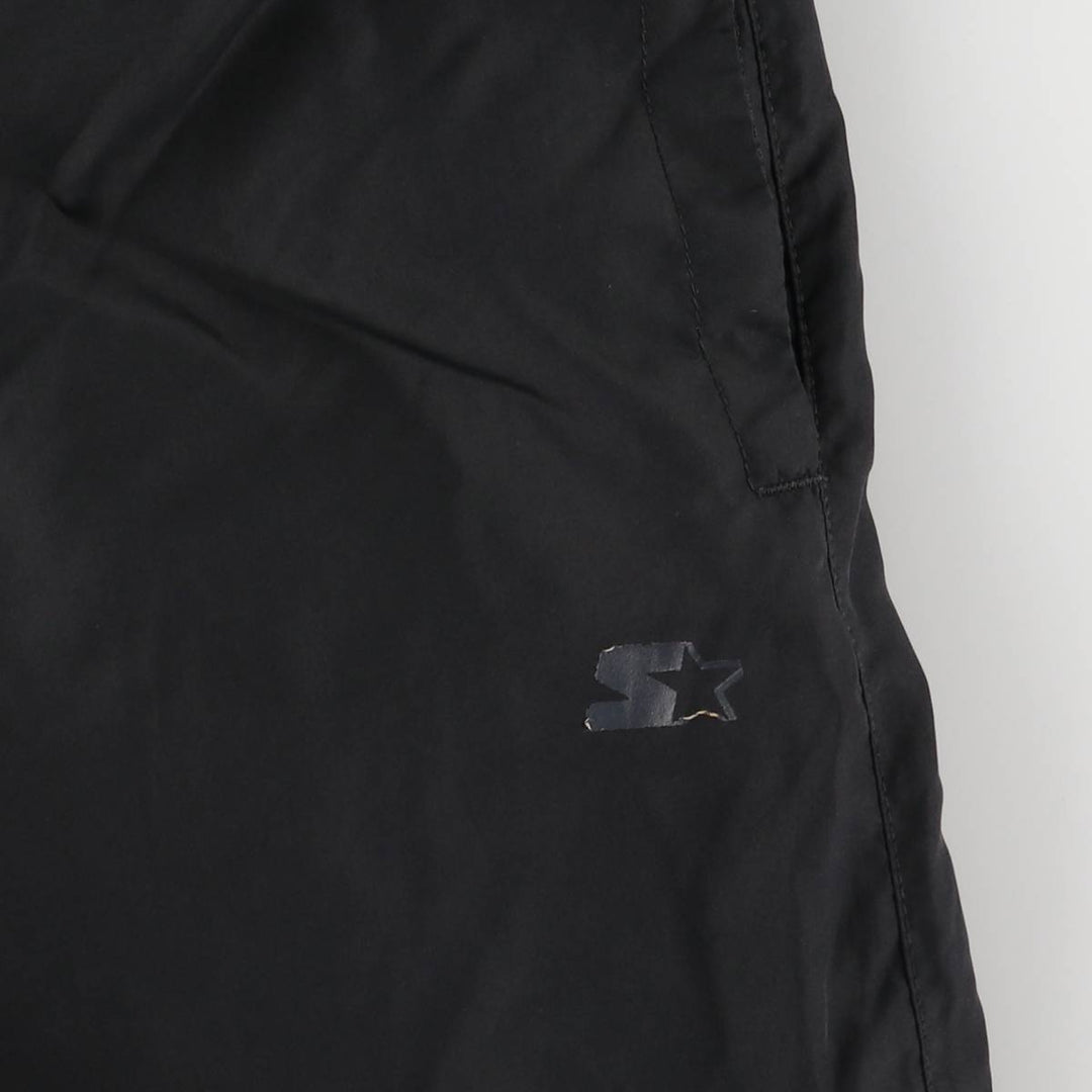 90'S Starter warm-up pants, nylon pants, rustling pants, men's size L, vintage polyester black type Vintage Second Hand