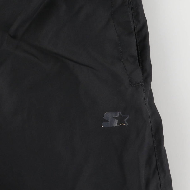 90'S Starter warm-up pants, nylon pants, rustling pants, men's size L, vintage polyester black type Vintage Second Hand