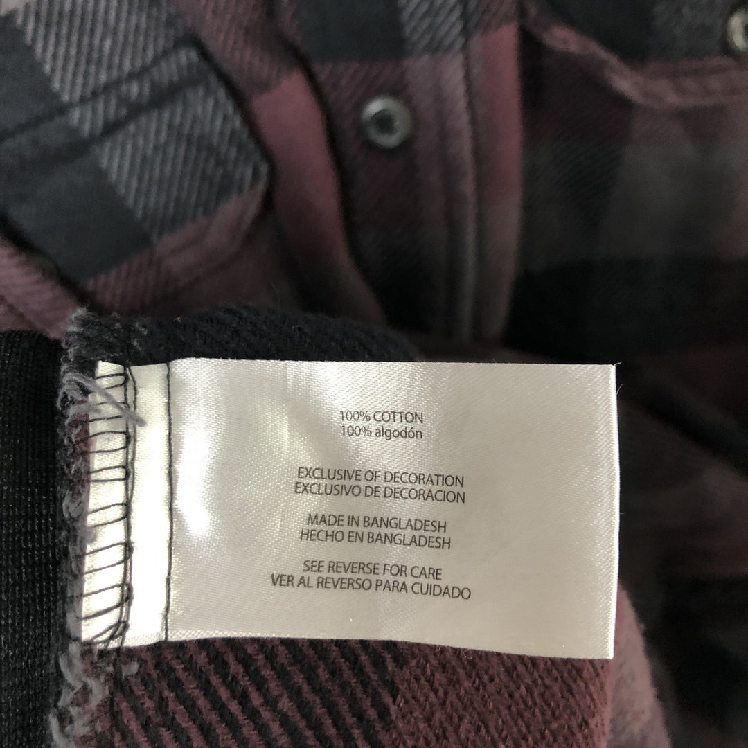 ORVIS Long Sleeve Flannel Check Shirt, Men's Size M cotton pink type Vintage Second Hand