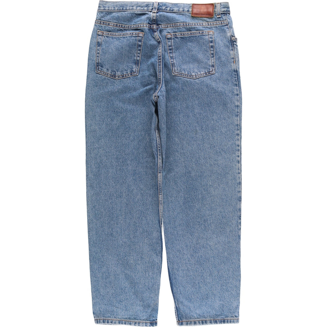 Calvin Klein Jeans Easy Fit Tapered Denim Pants Men's Size W34 cotton blue type Vintage Second Hand