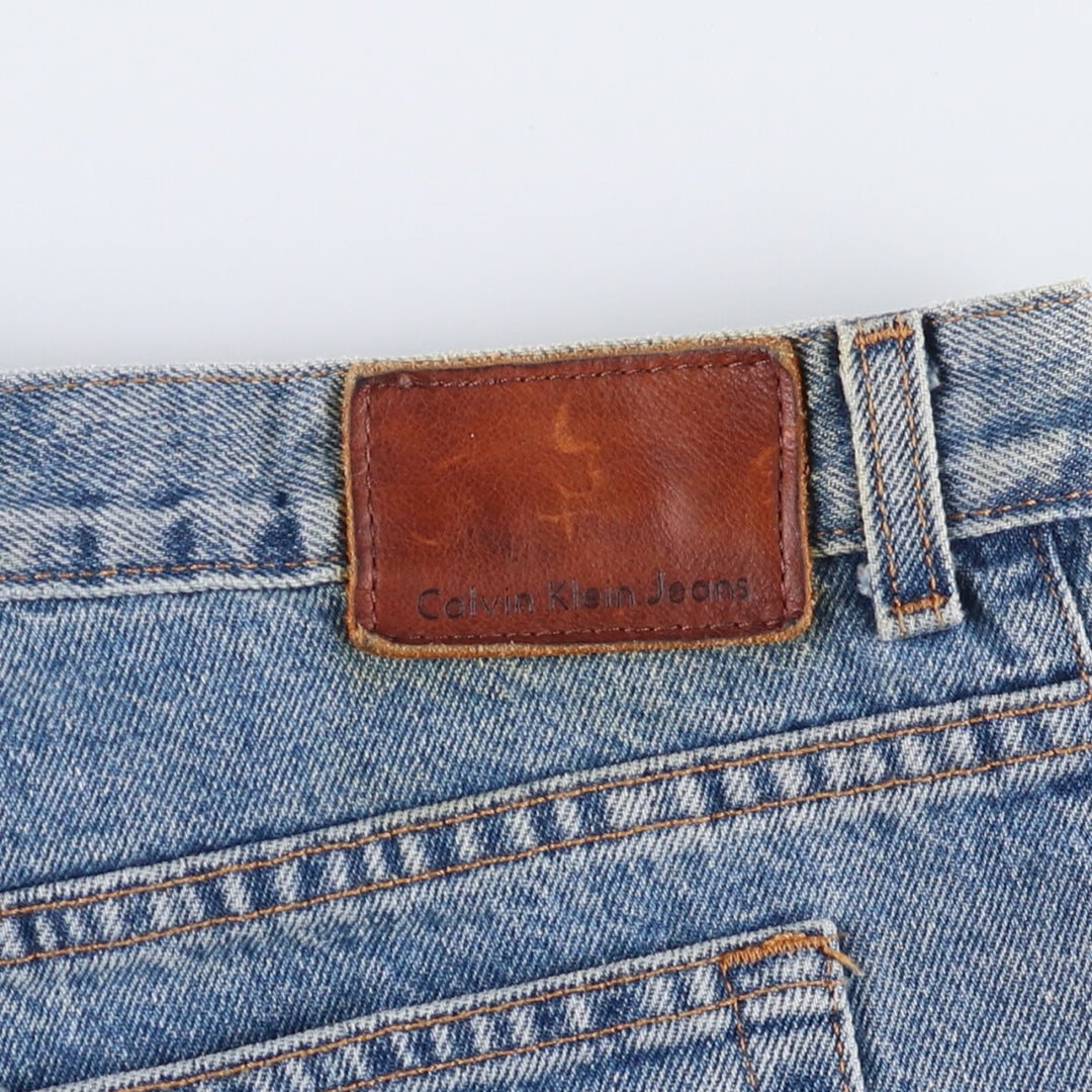 Calvin Klein Jeans Easy Fit Tapered Denim Pants Men's Size W34 cotton blue type Vintage Second Hand