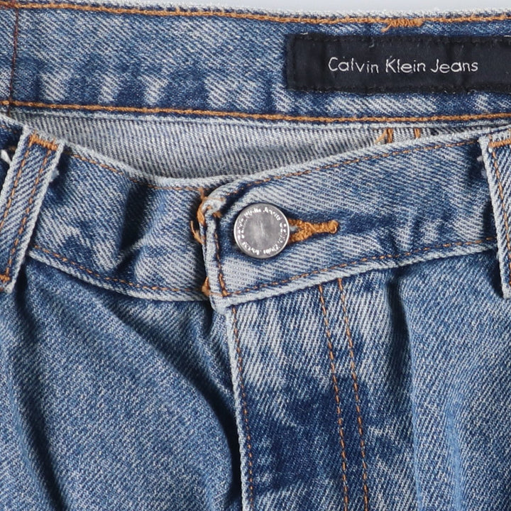 Calvin Klein Jeans Easy Fit Tapered Denim Pants Men's Size W34 cotton blue type Vintage Second Hand