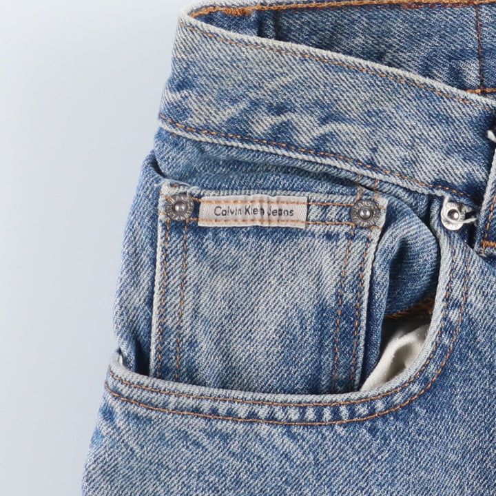 Calvin Klein Jeans Easy Fit Tapered Denim Pants Men's Size W34 cotton blue type Vintage Second Hand