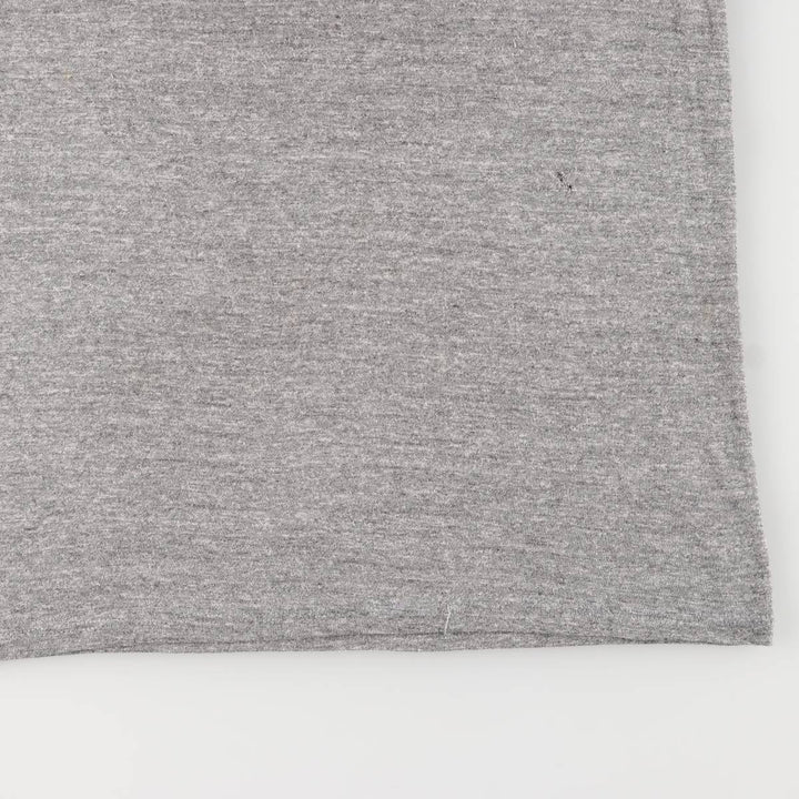 90'S Russell College T-shirt, Made in USA, Men's L size, Vintage polyester gray type Vintage Second Hand