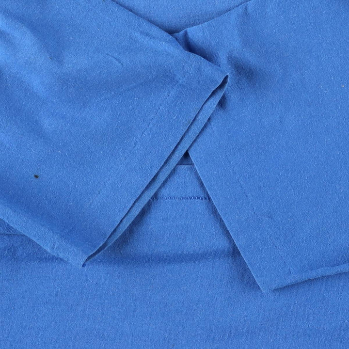 Vintage 1980'S Hanes Fifty-Fifty Blue Tag College T-Shirt, Made in USA, Men's Size Large cotton blue type Vintage Second Hand