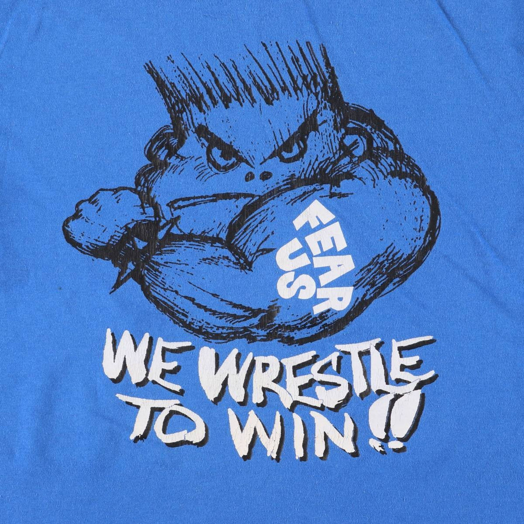 Vintage 1980'S Hanes Fifty-Fifty Blue Tag College T-Shirt, Made in USA, Men's Size Large cotton blue type Vintage Second Hand