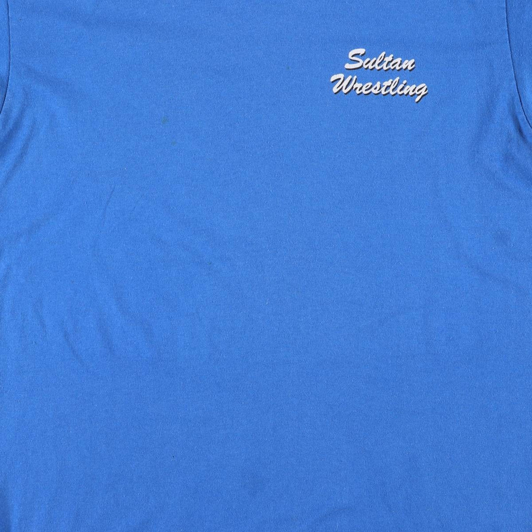 Vintage 1980'S Hanes Fifty-Fifty Blue Tag College T-Shirt, Made in USA, Men's Size Large cotton blue type Vintage Second Hand