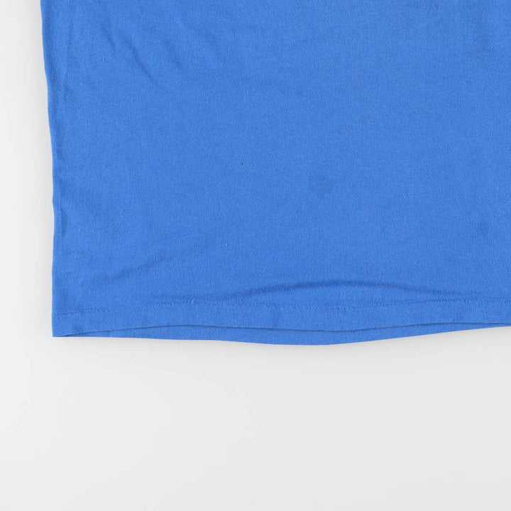 Vintage 1980'S Hanes Fifty-Fifty Blue Tag College T-Shirt, Made in USA, Men's Size Large cotton blue type Vintage Second Hand