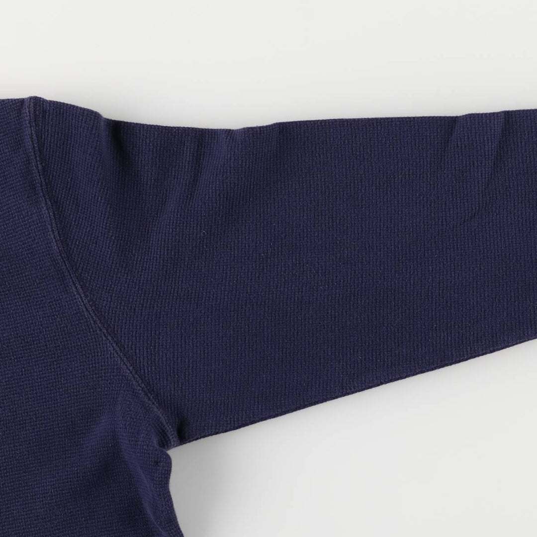 Ralph Lauren POLO RALPH LAUREN SLEEPWEAR Thermal Long T-shirt Waffle Men's L size cotton navy blue type Vintage Second Hand