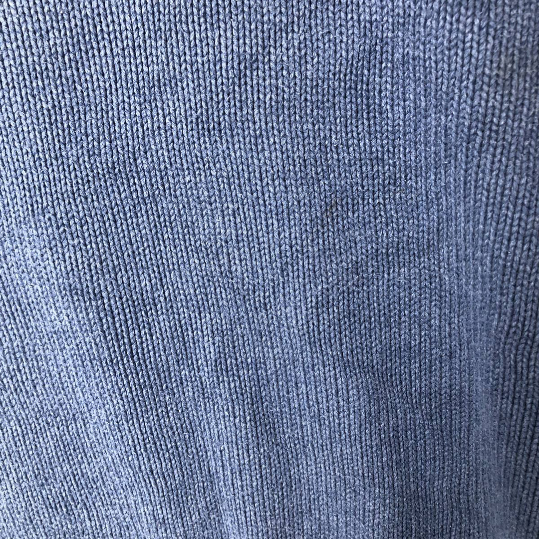 Ralph Lauren POLO by Ralph Lauren Cotton Knit Sweater Men's XL cotton Purple type blue-purple Vintage Second Hand