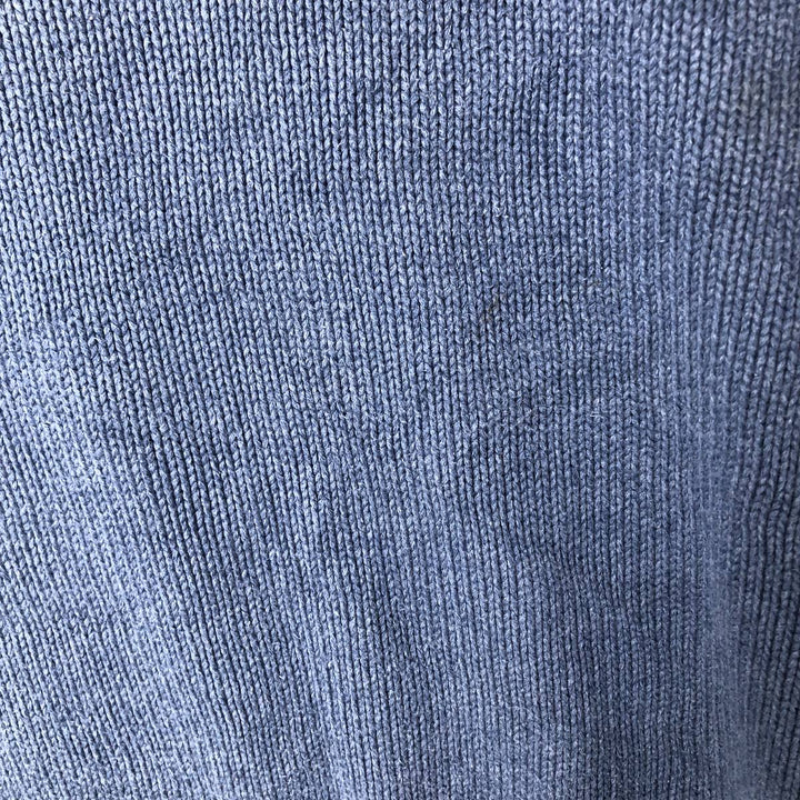 Ralph Lauren POLO by Ralph Lauren Cotton Knit Sweater Men's XL cotton Purple type blue-purple Vintage Second Hand